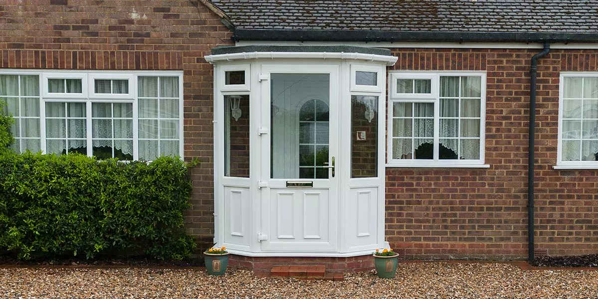 White UPVC Porch