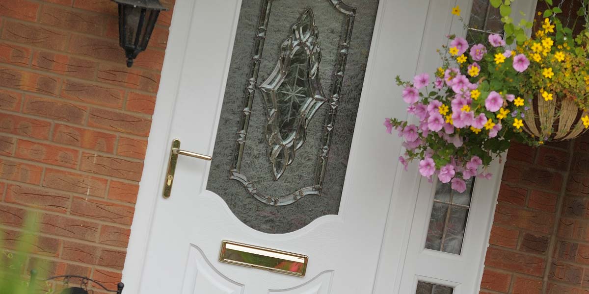 Composite Door with Bevelled Glazing